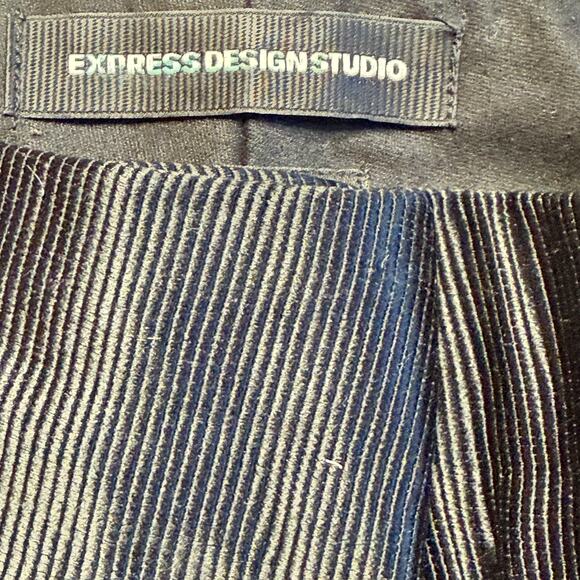 Express Design Studio Editor Black Tuxedo Straight Ankle Pants Size 0 - Picture 3 of 7